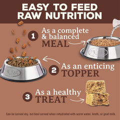 Primal Freeze Dried Raw Dog Food Nuggets, Pork, Complete & Balanced Meal, Also Use as Topper or Treat, Premium, Healthy, Grain Free, High Protein Raw Dog Food