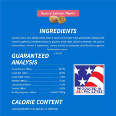 Purina DentaLife Made in USA Facilities Cat Dental Treats, Savory Salmon Flavor - (Pack of 10) 1.8 oz. Pouches