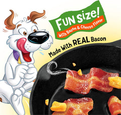 Purina Beggin' Dog Treats, Fun Size With Bacon and Cheese Flavor - (6) 6 oz. Pouches
