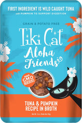 Tiki Cat Aloha Friends, Tuna & Pumpkin, Grain-Free & High Moisture, Wet Cat Food for All Life Stages