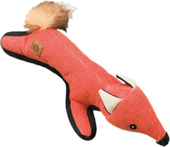 SPOT Dura-Fused Hemp Pals - Dog Toy Made with Hemp Material, Fused with Tricot for Durablity, with Furry Plush Tail and Squeaker, Great for Light to Moderate Chewers - 18" Assorted Styles