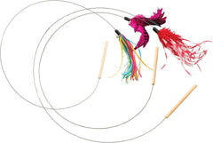 SPOT Ethical Pets Teaser Wand Cat Toy, 44", Assorted, Model Number: 52058