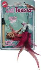 SPOT Ethical Pets Teaser Wand Cat Toy, 44", Assorted, Model Number: 52058