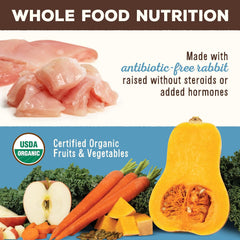 Primal Freeze Dried Raw Cat Food Nuggets Rabbit, Complete & Balanced Meal or Topper, Premium, Healthy, Grain Free, High Protein Raw Cat Food with Probiotics