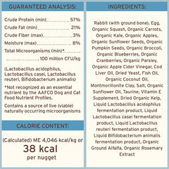 Primal Freeze Dried Raw Cat Food Nuggets Rabbit, Complete & Balanced Meal or Topper, Premium, Healthy, Grain Free, High Protein Raw Cat Food with Probiotics