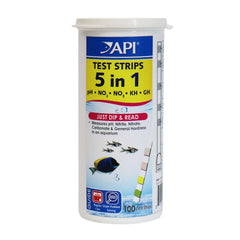 API 5-IN-1 TEST STRIPS Freshwater and Saltwater Aquarium Test Strips