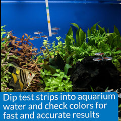 API 5-IN-1 TEST STRIPS Freshwater and Saltwater Aquarium Test Strips