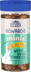 Natural Balance Limited Ingredient Mini-Rewards Grain-Free, Training Treats for Dogs | 5.3-oz. Canister