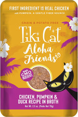 Tiki Cat Aloha Friends, Chicken, Pumpkin & Duck, Grain-Free & High Moisture, Wet Cat Food for All Life Stages