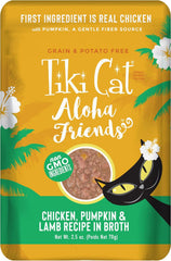 Tiki Cat Aloha Friends, Chicken, Pumpkin & Lamb, Grain-Free & High Moisture, Wet Cat Food for All Life Stages