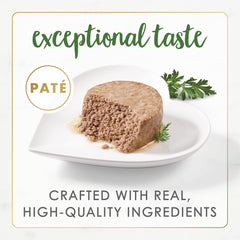 Purina Fancy Feast Grain Free Wet Cat Food Pate Variety Pack Gourmet Naturals–Beef, Chicken, Salmon, Trout and Tuna - (2 Packs of 12) 3 oz. Cans