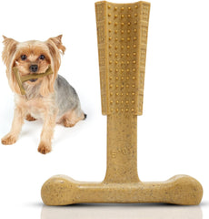 SPOT Bam-Bones Plus T Bone - Bamboo Fiber & Nylon, Durable Long Lasting Dog Chew for Aggressive Chewers – Great Toy forAdult Dogs & Teething Puppies Under 30lbs, Non-Splintering, Chicken Flavor