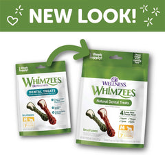 Whimzees Brushzees Dental Dog Treats for Medium Dogs (25-40 lbs)