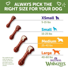 Whimzees Brushzees Dental Dog Treats for Medium Dogs (25-40 lbs)