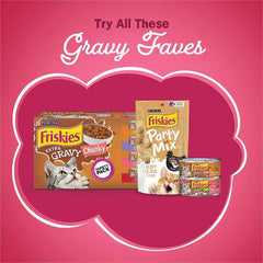 Purina Friskies Gravy Swirlers Dry Cat Food, Flavors of Chicken, Salmon & Gravy with Vitamins & Minerals, Cat Food for Adult Cats (3.15 pounds (Pack of 2))