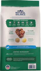 Natural Balance Limited Ingredient Puppy Dry Dog Food with Healthy Grains, Lamb & Brown Rice Recipe