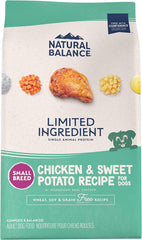 Natural Balance Limited Ingredient Small Breed Adult Grain-Free Dry Dog Food, Chicken & Sweet Potato Recipe