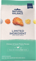 Natural Balance Limited Ingredient Adult Grain Free-Dry Dog Food, Chicken & Sweet Potato Recipe