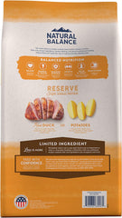 Natural Balance Limited Ingredient Adult Grain-Free Dry Dog Food, Reserve Duck & Potato Recipe