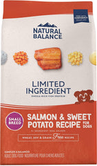 Natural Balance Limited Ingredient Small Breed Adult Grain-Free Dry Dog Food, Salmon & Sweet Potato Recipe