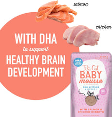 Tiki Cat Baby, Salmon & Chicken, Grain-Free and Nutrient Rich, Wet Cat Food for Kittens 4 Weeks+