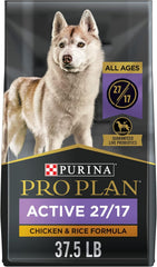 Purina Pro Plan Active, High Protein Dog Food, SPORT 27/17 Chicken & Rice Formula - 37.5 lb. Bag