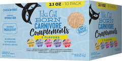 Tiki Cat Born Carnivore Complements Variety Pack, Chicken Blends, Wet, High-Protein & High-Moisture Cat Food Topper