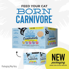 Tiki Cat Born Carnivore Complements Variety Pack, Chicken Blends, Wet, High-Protein & High-Moisture Cat Food Topper