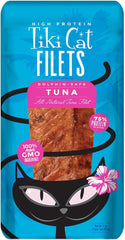 Tiki Cat Filet, All Natural Tuna, Single Ingredient High Moisture Non-GMO Wet Cat Food Topper, for All Life Stages