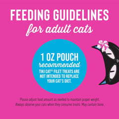 Tiki Cat Filet, All Natural Tuna, Single Ingredient High Moisture Non-GMO Wet Cat Food Topper, for All Life Stages