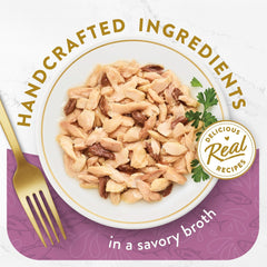 Purina Fancy Feast Appetizers Grain Free Cat Food Flaked Tongol Tuna Appetizer Lickable Cat Food Topper - (Pack of 10) 1.1 oz. Trays