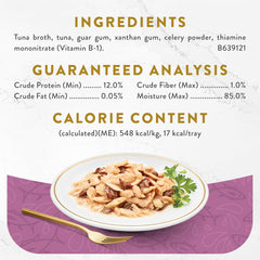 Purina Fancy Feast Appetizers Grain Free Cat Food Flaked Tongol Tuna Appetizer Lickable Cat Food Topper - (Pack of 10) 1.1 oz. Trays