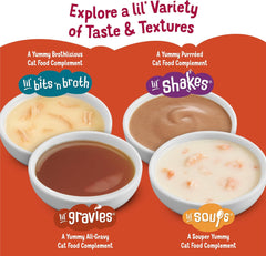 Purina Friskies Lil' Gravies Roast Beef Flavor Cat Food Complement Lickable Cat Treats - (Pack of 16) 1.55 oz. Pouches