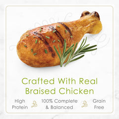 Purina Fancy Feast Petites Gourmet Wet Cat Food Pate, Petites Braised Chicken Entree - (Pack of 12) 2.8 oz. Tubs