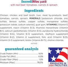 Purina Beneful Small Breed Wet Dog Food Variety Pack, IncrediBites Pate - (2 Packs of 12) 3 oz. Cans