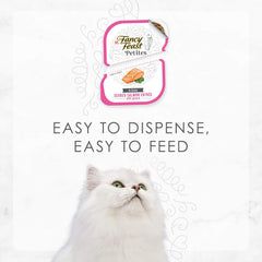 Purina Fancy Feast Gourmet Gravy Wet Cat Food, Petites Seared Salmon With Spinach Entree - (Pack of 12) 2.8 oz. Tubs