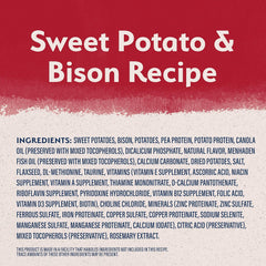Natural Balance Limited Ingredient Adult Grain-Free Dry Dog Food, Reserve Sweet Potato & Bison Recipe