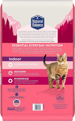 Natural Balance Original Ultra Indoor Chicken & Salmon Meal Cat Food, Dry Food for Indoor Adult Cats, 15-lb. Bag(Pack of 1)