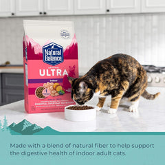 Natural Balance Original Ultra Indoor Chicken & Salmon Meal Cat Food, Dry Food for Indoor Adult Cats, 15-lb. Bag(Pack of 1)