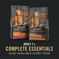 Purina Pro Plan Wet Dog Food For Senior Dogs Adult 7 Plus Chicken and Rice Entree Classic - (Pack of 12) 13 oz. Cans