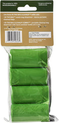 SPOT in The Bag Biodegradable Pet Waste Cleanup Bags/Refill Bags / 4 Pack of 15 Bags