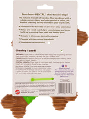 SPOT Bam-Bones Dental X-Bone - Made with Bamboo Fiber and a Massaging Rubber Center to Keep Teeth Clean, Durable Oral Care Dog Chew for Light Chewers & Teething Puppies Under 40lbs, 8in, Apple Flavor