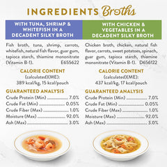 Purina Fancy Feast Lickable Appetizers and Broths Collection Grain Free Wet Cat Food Topper Variety Pack - 12 ct. Box (Pack of 2 Pack)