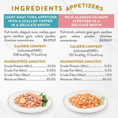 Purina Fancy Feast Lickable Appetizers and Broths Collection Grain Free Wet Cat Food Topper Variety Pack - 12 ct. Box (Pack of 2 Pack)