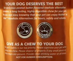 Fieldcrest Farms Nothin' to Hide 10" Large Roll Peanut Butter Flavored Dog Chew, 180 Gram, Count of 2