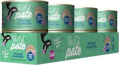 Tiki Cat Luau Pâté, Seabass Recipe in Seabass Consumme, Grain-Free Balanced Nutrition Wet Canned Cat Food, for All Life Stages