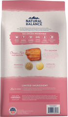 Natural Balance Limited Ingredient Adult Dry Dog Food with Healthy Grains, Salmon & Brown Rice Recipe, 24 Pound (Pack of 1)