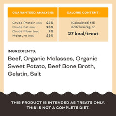 Primal Beef Jerky Dog Treats Made with Beef Bone Broth, FriendChips Matter Chewy Dog Treat