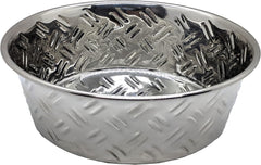 SPOT by Ethical Products - Non Slip Stainless Steel Dog Bowl Durable Dog Food and Water Pet Dish - Dishwasher Safe – Criss-Cross Style - Multiple Sizes - Puppy Bowl Dog Bowl Cat Dish - 3QT / 12 Cups
