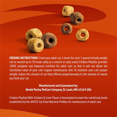 Purina Friskies Playfuls With Chicken and Liver Flavor Cat Treats - 6 oz. Pouches